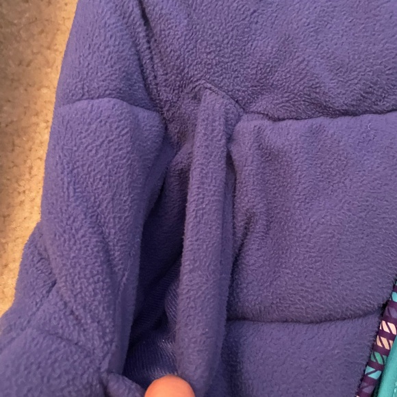 Columbia Reversible Kids' Purple/Turquoise Hooded Coat - Picture 4 of 8